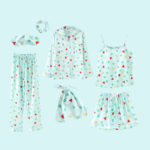 Ensemble 7 pièces, pyjama pour femme, vêtements de nuit – Image 7