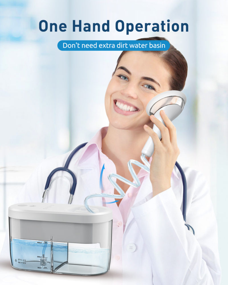 Nettoyeur d'oreille électrique à eau, lavage des oreilles, 4 niveaux de pression, doux et sans danger – Image 5