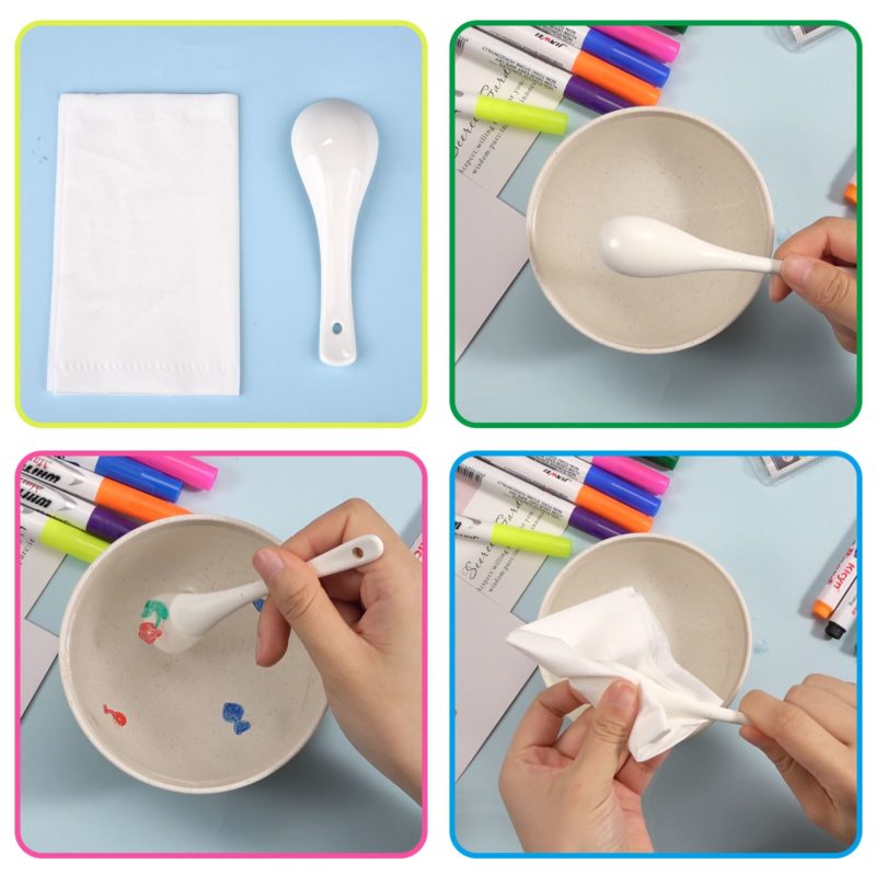 Ensemble de feutres magiques et cuillère en céramique, dessins flottants à l'eau, 8 à 12 couleurs – Image 6