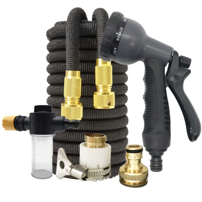 Kit de tuyau d'arrosage flexible et extensible, de 5 à 30 m, pour le jardin et le nettoyage – Image 2