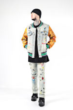 Veste en Denim universitaire, brodée sur l'ensemble – Image 2