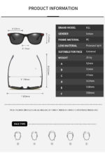 Lunettes de soleil polarisées, anti-éblouissement, anti-rayonnement, UV400 – Image 12