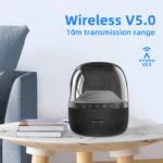 Enceinte Bluetooth sans fil portable, 10W RMS, son stéréo, basse, avec lumière LED – Image 7