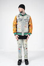 Veste en Denim universitaire, brodée sur l'ensemble – Image 6