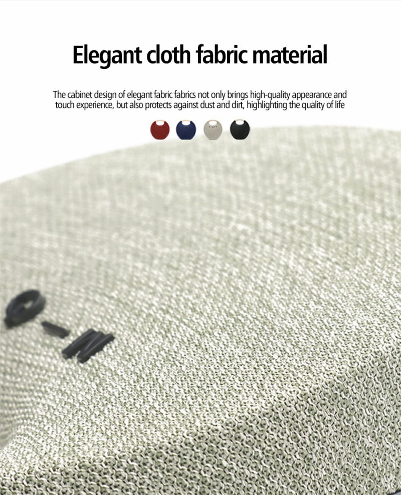 Enceinte Bluetooth 5, sans fil et portable, stéréo, en tissu, dual channel – Image 6