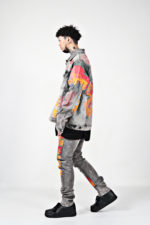 Veste en Denim, Maison Noir, imprimée Dragon sur l'ensemble – Image 4