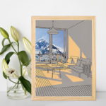 Peinture de lumière LED créative en bois avec prise USB, décoration murale, lumière du soleil – Image 3