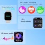 Montre de sport connectée, écran tactile 1.83", étanche IP67, 100 modes – Image 6