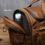 Sac de voyage en cuir de vachette, poches et rangements – Image 6