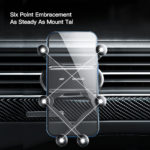 Support de téléphone à six points pour voiture, socle gravitationnel – Image 2