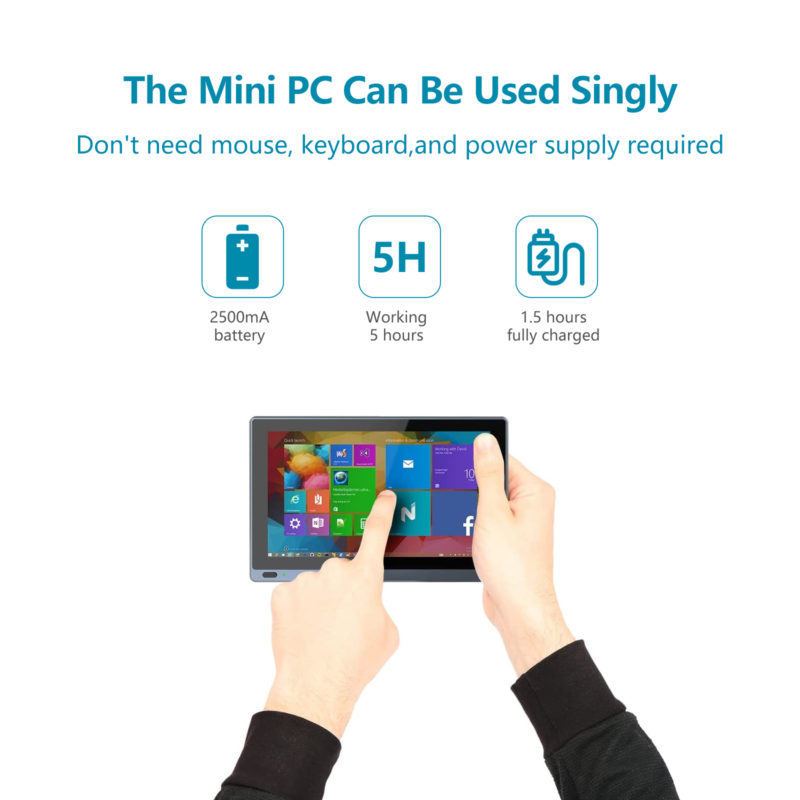 Tablette PC industrielle Higole Gole 1 Pro, Windows 11, écran tactile 5.5", Intel J4125, 8 GB, 128 GB, WIFI 6 – Image 6