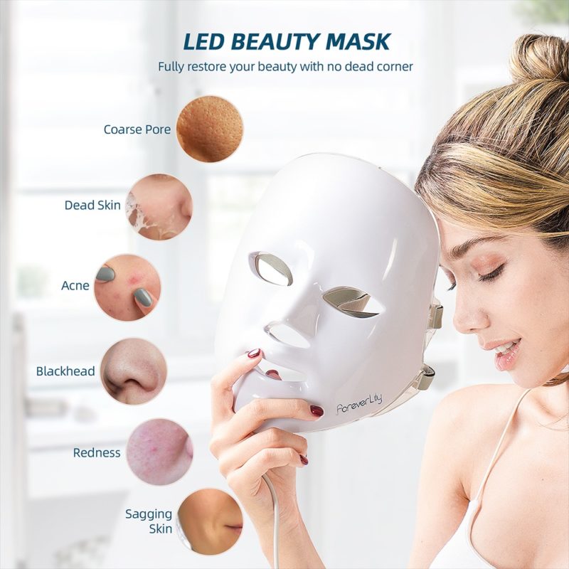 Masque facial LED, thérapie photonique, outils de soins de la peau du visage – Image 5