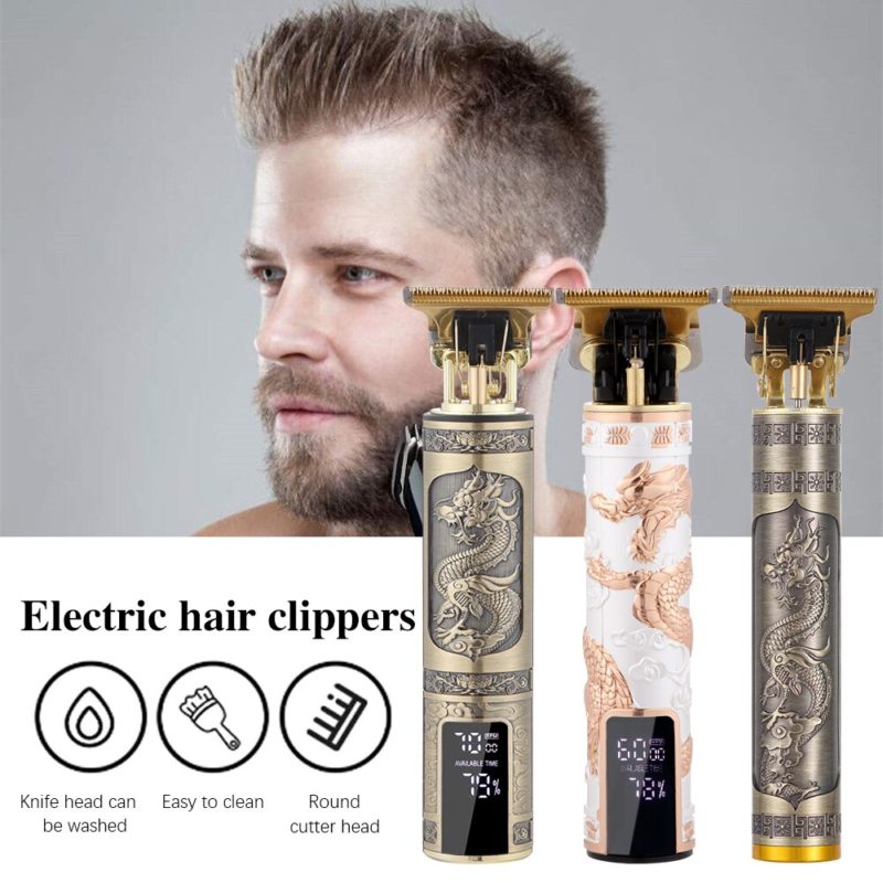 Tondeuse à cheveux électrique à affichage numérique, rechargeable, sans fil – Image 1