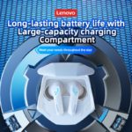 Ecouteurs sans fil Bluetooth 5.3, Lenovo GM2 Pro, Live Pods, étanches, annulation active du bruit – Image 3