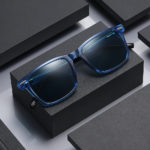 Lunettes de soleil carrées TR90, polarisé, anti-reflet, UV400, avec boite de rangement – Image 2