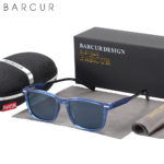 Lunettes de soleil carrées TR90, polarisé, anti-reflet, UV400, avec boite de rangement – Image 5