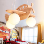 Suspension d'avion à hélice en bois, pour chambre d’enfant, 50 cm – Image 3