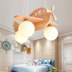 Suspension d'avion à hélice en bois, pour chambre d’enfant, 50 cm – Image 4