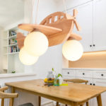 Suspension d'avion à hélice en bois, pour chambre d’enfant, 50 cm – Image 5