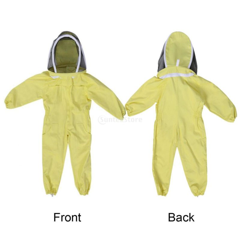 155043-b65yrv.jpg Combinaison d'apiculteur en coton trempé pour enfant, capuche en voile ventilé, protection anti-abeilles, tenue de sécurité – Image 5