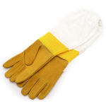 Paire de gants de protection pour l'apiculture, en peau de chèvre, ventilé, manches longues