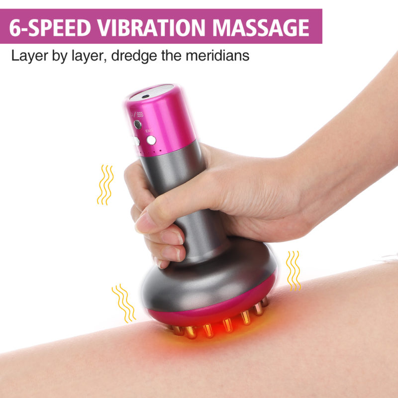Appareil de drainage lymphatique, brosse de massage méridiens, micro-courant, appareil de physiothérapie – Image 6