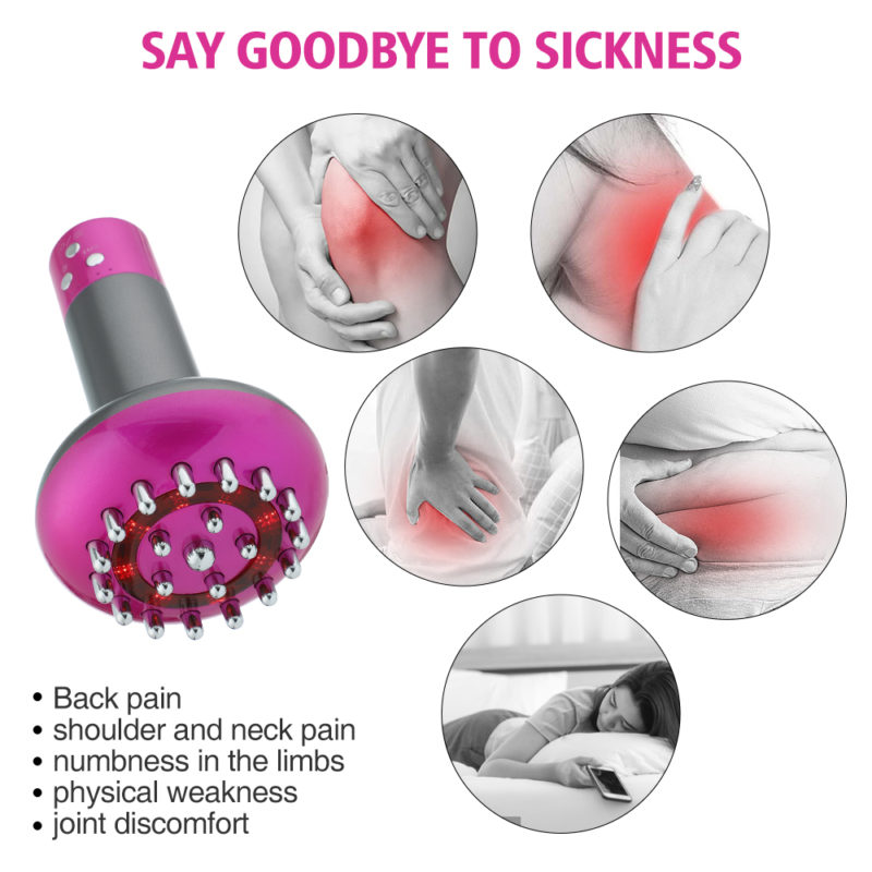 Appareil de drainage lymphatique, brosse de massage méridiens, micro-courant, appareil de physiothérapie – Image 8