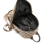 Sac à dos en cuir PU, multiples poches de rangement – Image 6