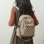 Sac à dos en cuir PU, multiples poches de rangement – Image 2