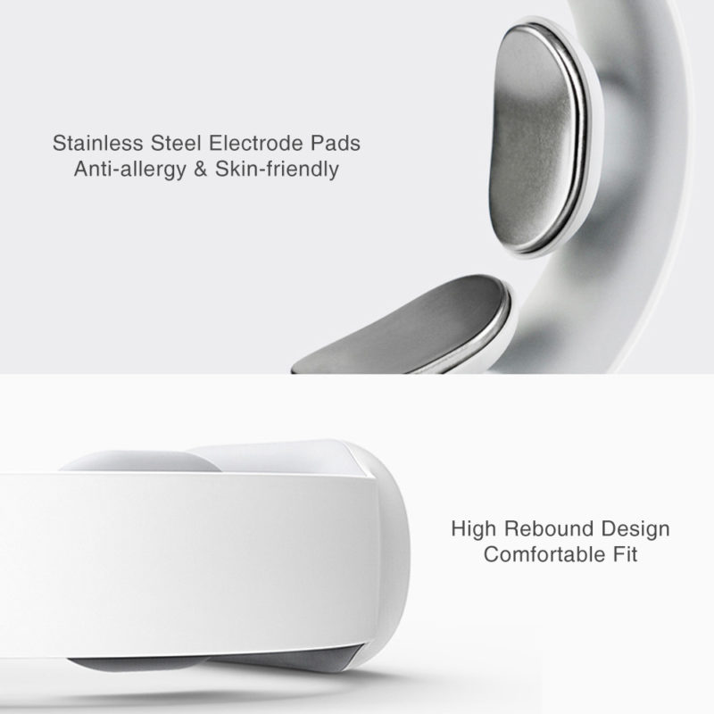 Masseur de cou électrique EMS pour le cou, outil de relaxation, soulagement de la douleur des vertèbres cervicales, physiothérapie – Image 6