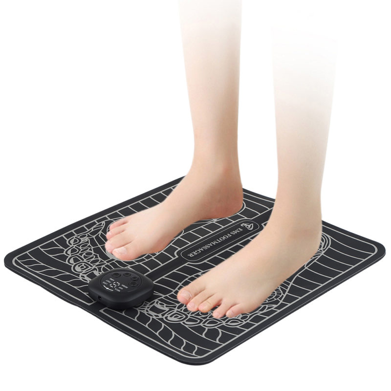 Tapis de massage des pieds électrique EMS, charge USB, portable et pliable – Image 2