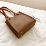 Sac à main et bandoulière en cuir, fourre-tout de styliste, à poignée supérieure – Image 9