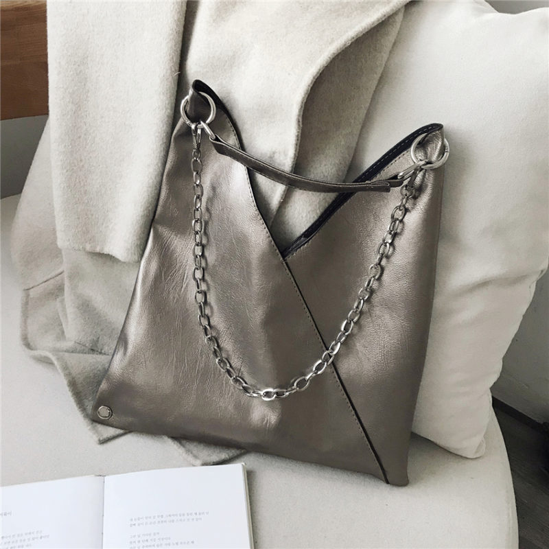 Sac à main en cuir, à bandoulière, fourre-tout de grande capacité, sac de styliste – Image 7