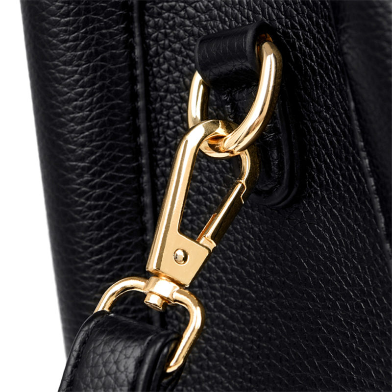 Sacs à main, à bandoulière en cuir souple, à 3 couches, grande capacité – Image 11