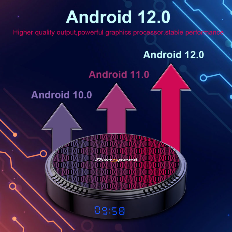 Box IPTV Android 12, 8K, 4GB RAM, 64GB ROM EMMC, Cortex A53 Quad-Core, WiFi 6, BT 5.0+ – Image 4