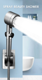 Pommeau de douche à haute pression, avec filtre, 4 modes, massages – Image 4