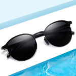 Lunettes de soleil rondes TR90, polarisé, anti-reflet, UV400, avec boite de rangement – Image 2