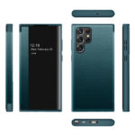 Étui de téléphone à rabat en cuir, Smartcase, pour Samsung