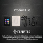 Lecteur audio portable à écran tactile, 16GB, Bluetooth 5.0, MP3, MP4, FLAC, FM, E-Book, haute qualité – Image 6