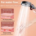 Pommeau de douche à hélice, 3 modes, double tête, économie d'eau réglable, avec filtration – Image 4