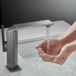 Robinet mitigeur d'évier en laiton massif, poignée unique, eau froide et chaude – Image 3