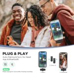 Ensemble de microphones sans fil Lavalier MIC-W1, pour iPhone et Android – Image 7