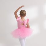 Justaucorps de ballet et Jupe tutu à 4 Couches, manches à volants, pour fille – Image 3