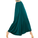 Pantalon de danse en mousseline de soie avec jupe fluide, jambe large, vêtements longs – Image 2