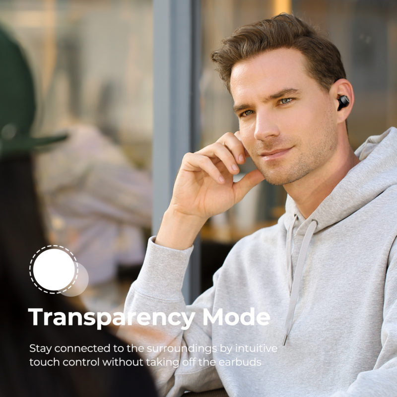Écouteurs sans fils, Soundpeats Mini Pro HS, Hi-Res, ANC, IPX5 – Image 7
