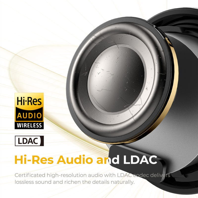 Écouteurs sans fils, Soundpeats Mini Pro HS, Hi-Res, ANC, IPX5 – Image 3