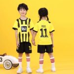 Ensemble maillot et short de football pour enfant, Messi, Ronaldo, Neymar, respirant – Image 7