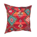 Housse de coussin, berbère marocain, imprimé coloré, 45 x 45 cm – Image 3