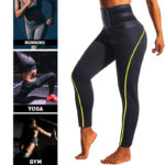 Legging de compression avec ceinture de contrôle du ventre, modelant le corps, amincissant, effet Sauna – Image 3