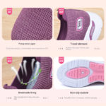 Basket de sport décontractées, plates, confortables et respirantes – Image 9